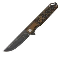 Nóż Womsi Wasp Brown-Black G10 S90V